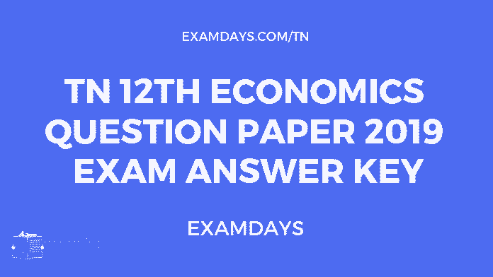 tn 12 economics paper answer key