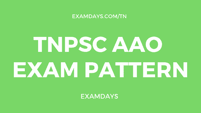 tnpsc aao exam pattern