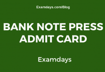 Bank Note Press Admit Card