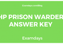 HP Prison Warder Answer Key