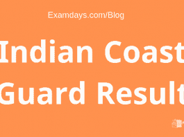Indian coast guard result