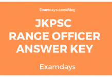 JKPSC Range Officer Answer Key