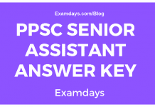 PPSC Senior Assistant Answer Key