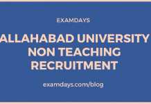 allahabad university non teaching recruitment