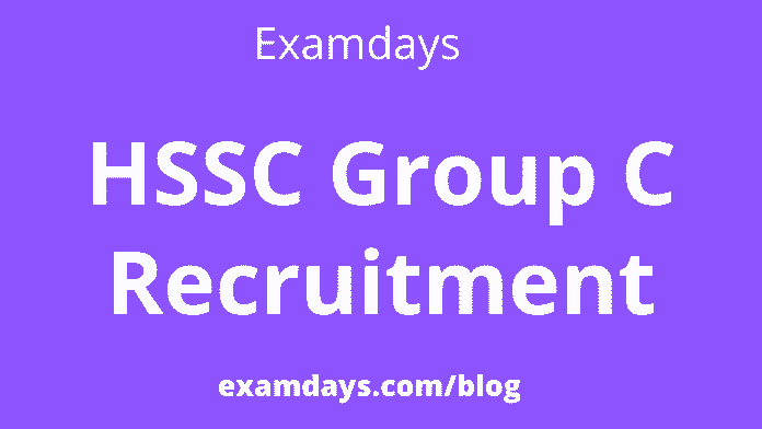 hssc group c recruitment
