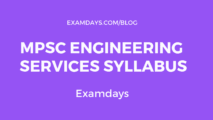 mpsc engineering services syllabus