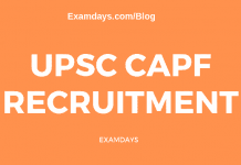 upsc capf recruitment