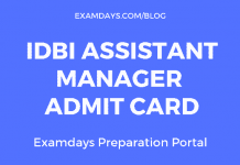 idbi assistant manager admit card