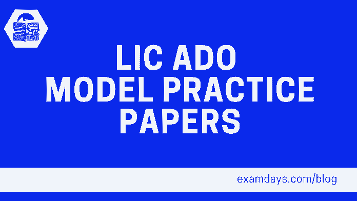 lic ado exam model papers