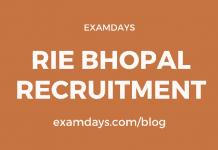 rie bhopal recruitment