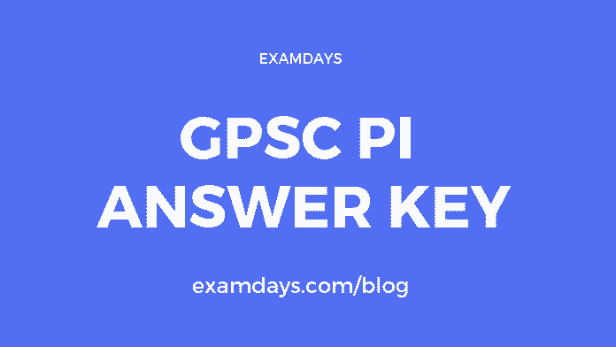 gpsc pi answer key gpsc pi answer key