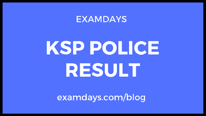 ksp police result