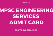 mpsc engineering services 2019 hall ticket
