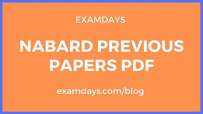 NABARD Previous Paper PDF Download Assistant Manager Grade A B Posts