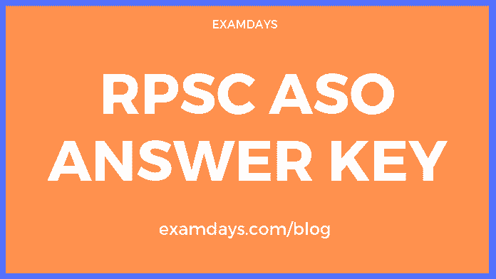 rpsc aso answer key