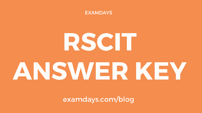 rscit answer key