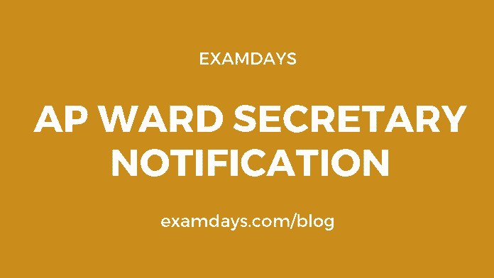 ap ward secretary notification