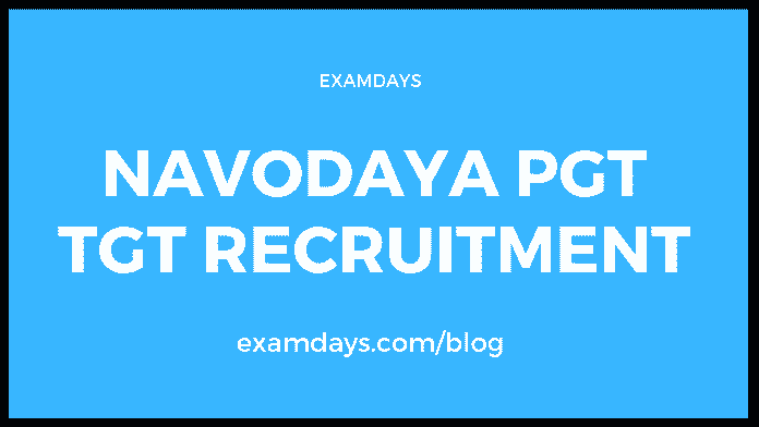 navodaya pgt tgt recruitment