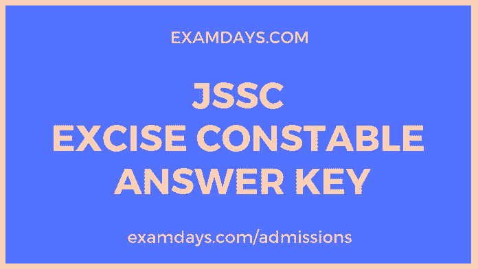 jssc excise constable answer key