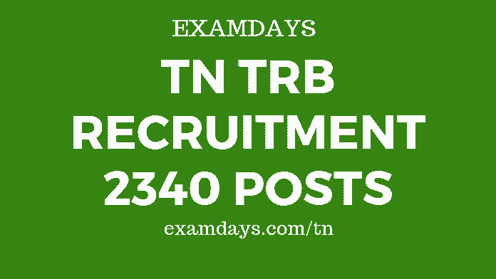 tn trb recruitment