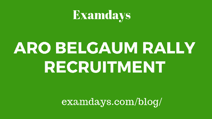 ARO Belgaum Rally Recruitment