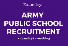 army public school recruitment