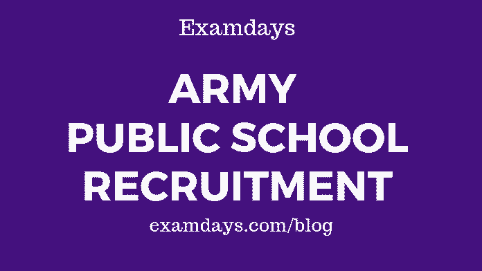 army public school recruitment