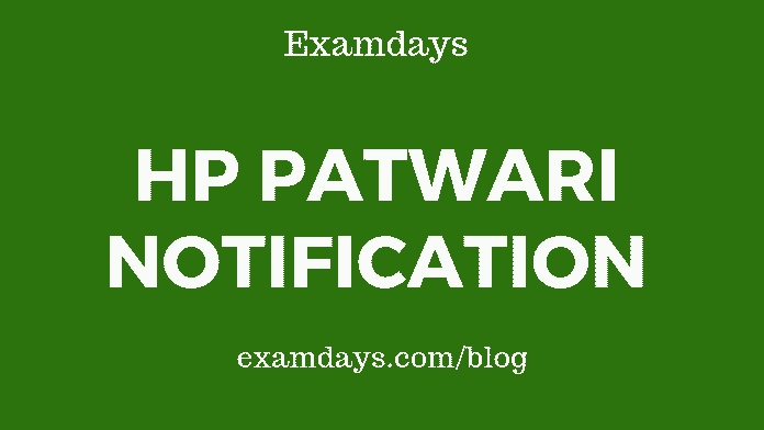 hp patwari notification 2019 pdf