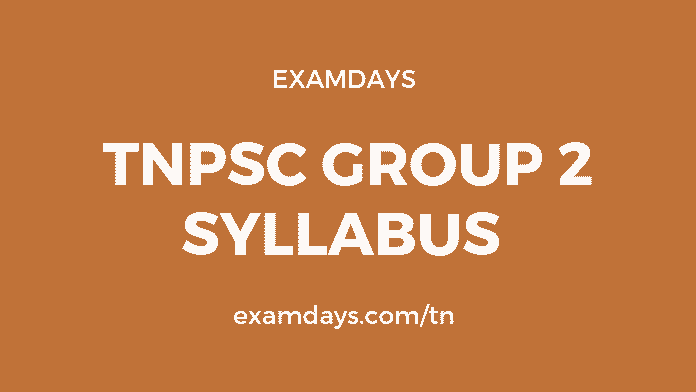 tnpsc group 2 syllabus