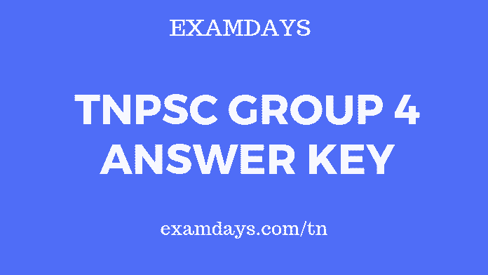 tnpsc group 4 answer key