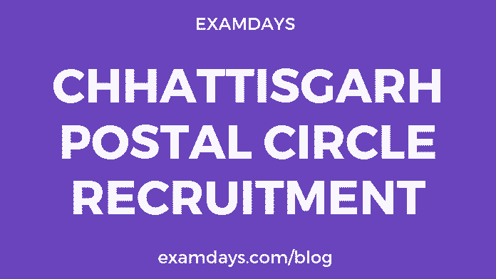 chhattisgarh postal circle recruitment