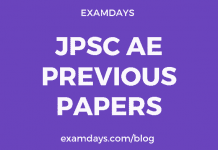 jpsc ae previous year paper