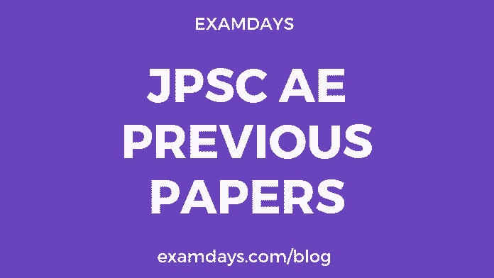 jpsc ae previous year paper