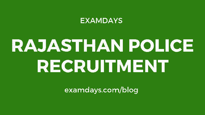 rajasthan police recruitment
