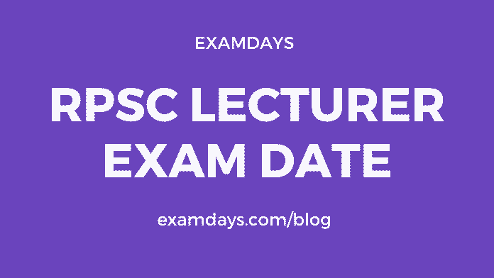 rpsc exam date
