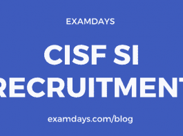 cisf si notification