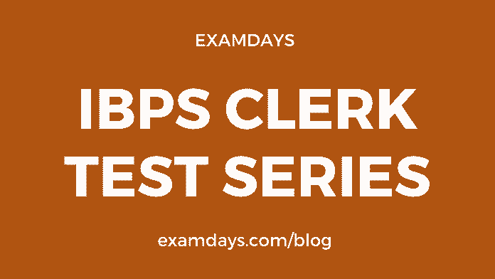 ibps clerk test series