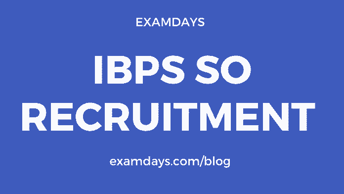 ibps so recruitment