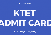 ktet admit card