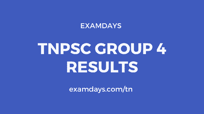 tnpsc group 4 results