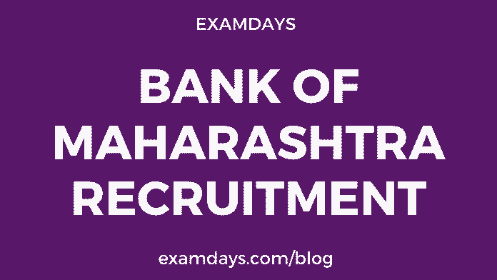 bank of maharashtra recruitment