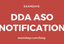 dda aso notification