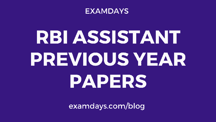 rbi assistant previous year paper