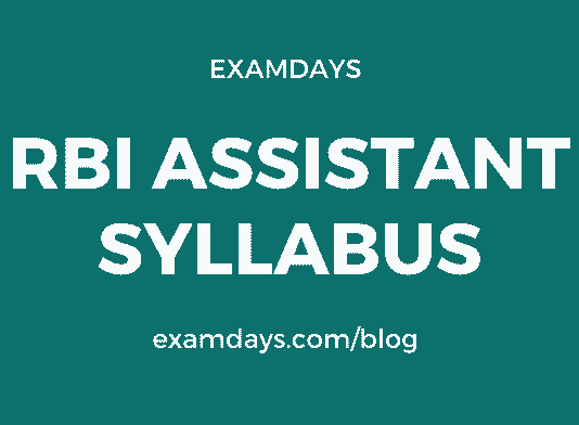 rbi assistant syllabus