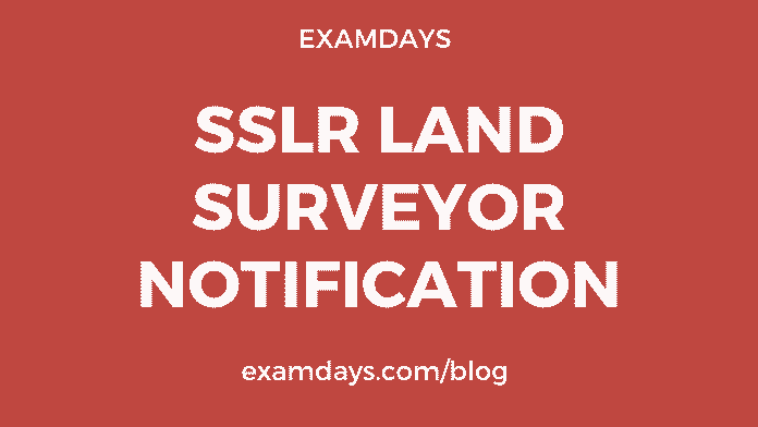 sslr karnataka recruitment