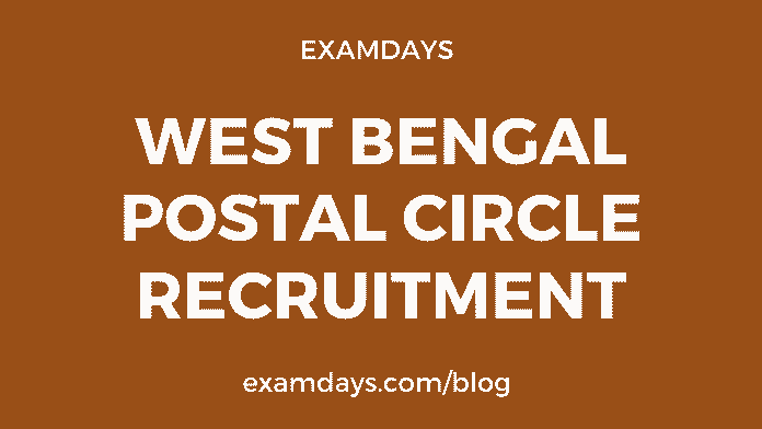west bengal postal circle gds recruitment