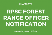 rpsc forest range officer notification