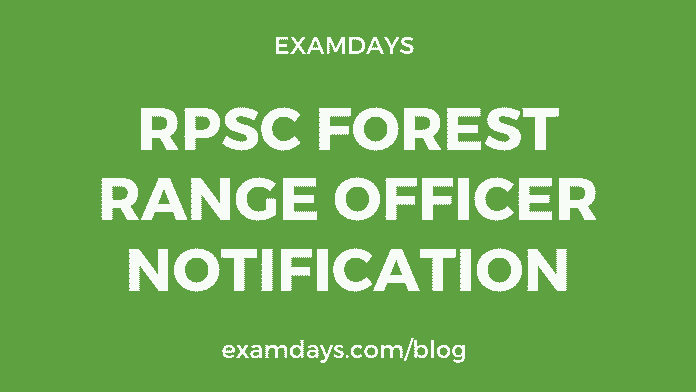 rpsc forest range officer notification