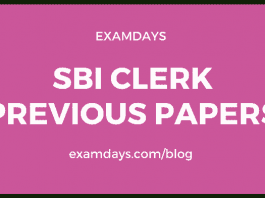sbi clerk previous papers