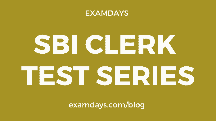 sbi clerk test series